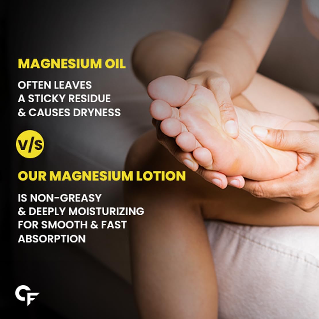 Carbamide Forte Magnesium Oil Lotion | Magnesium Lotion for Feet, Sleep Support, Muscle Recovery & Pain Relief | Magnesium Lotion for Sleep | 250ml