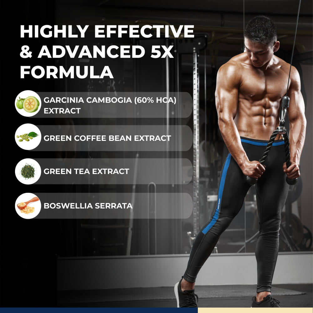 Carbamide Forte Keto Fat Burner Tablets with Garcinia Cambogia for Women and Men 2100mg with Green Coffee Bean Extract & Green Tea Extract - 60 Veg Tablets