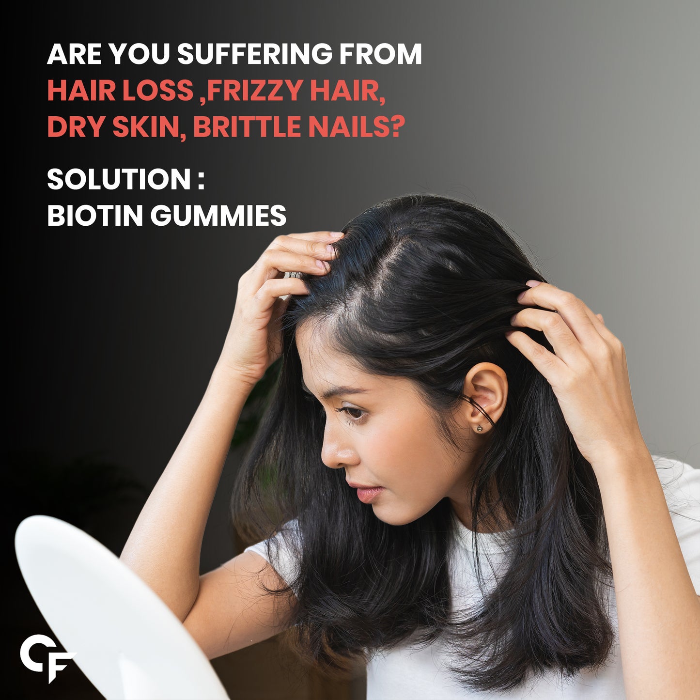 Carbamide Forte Biotin Hair Gummies for Hair Growth | Biotin Gummies for Women & Men | Hair Supplements for Women & Men | Hair Vitamins | Gummies for Hair Growth - 30 Veg Strawberry - Flavored Gummies