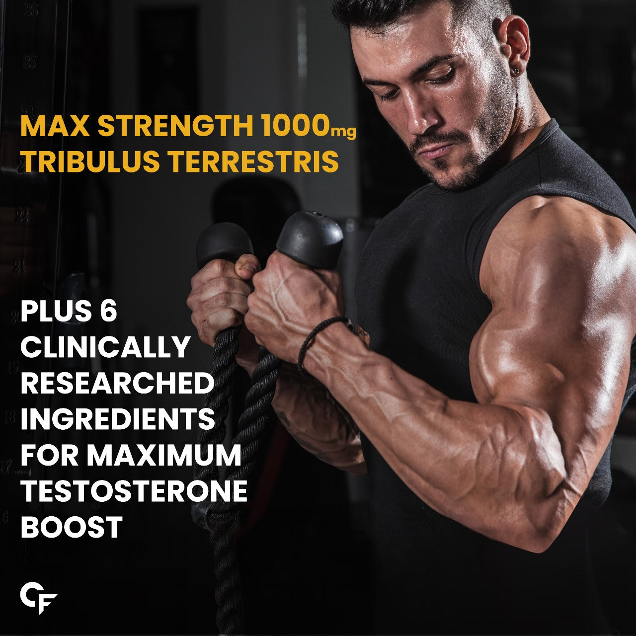 Carbamide Forte Testosterone Supplement Capsule for Men with Tribulus 1000mg, Ashwagandha, L-Citrulline & Kaunch Beej 60 Veg Tablets