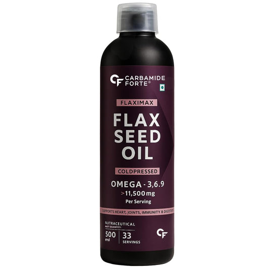 Cold-Pressed Flaxseed Oil 11500 mg | 33 Servings | 500ml