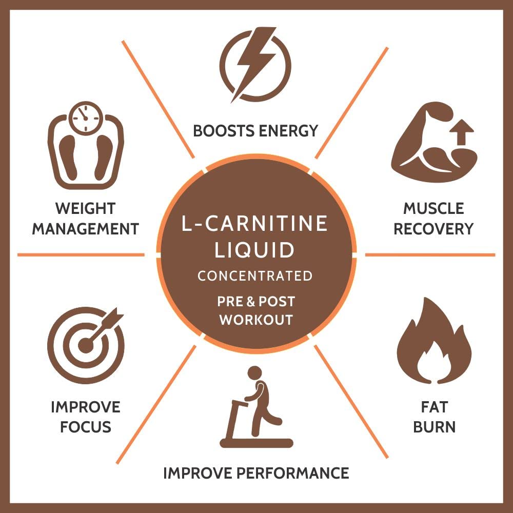 Carbamide Forte L-Carnitine Concentrated Liquid with 1500mg Per Serving | Pre & Post Workout Supplement - 33 Servings -500ml