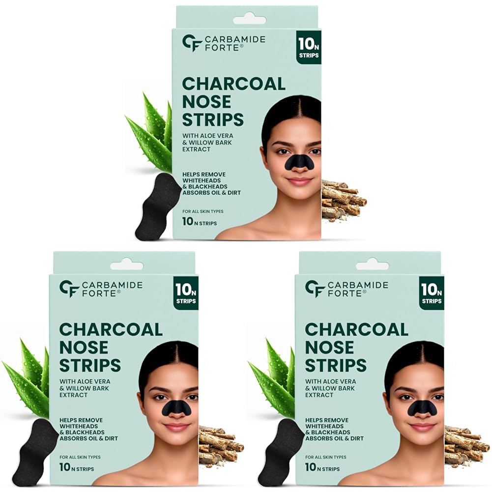 Charcoal Nose Strips for Blackhead Removal - 10 N Strips