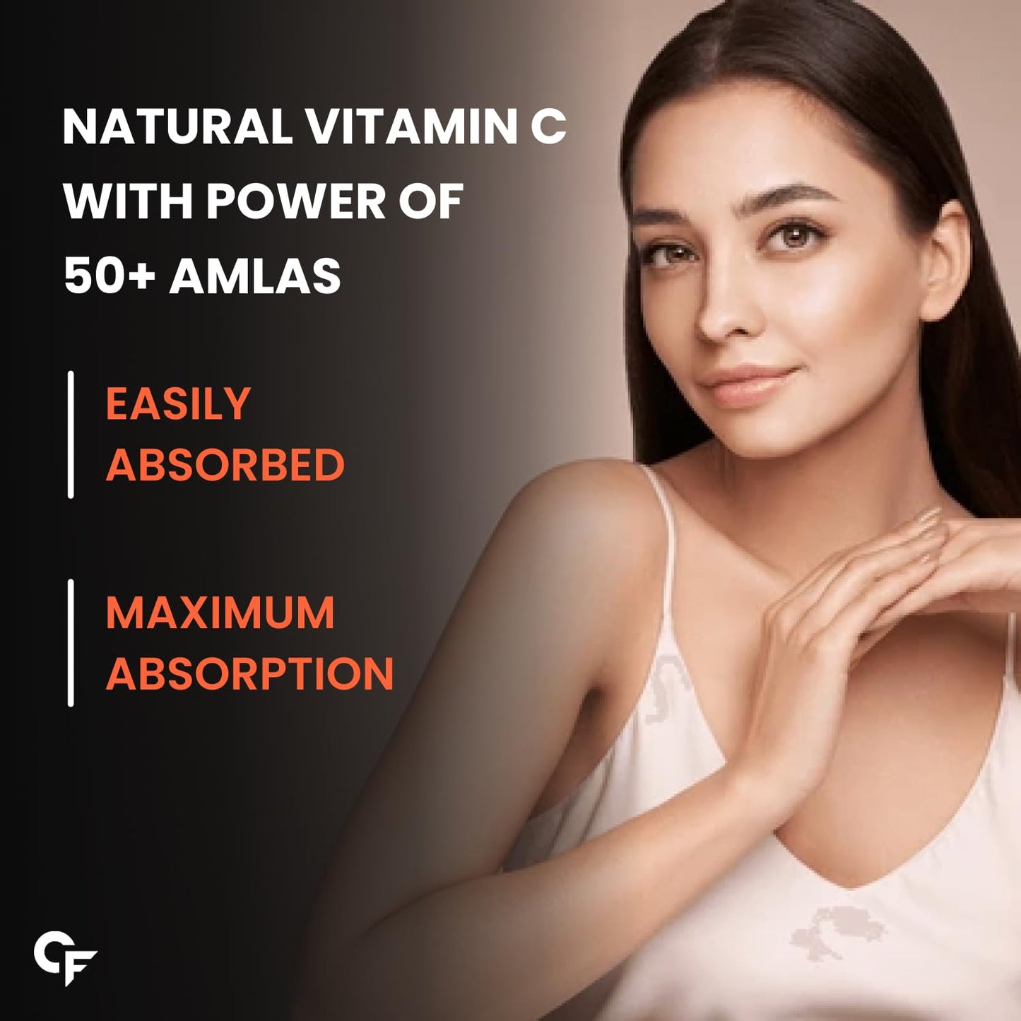 Carbamide Forte Natural Vitamin C Supplements Amla Extract With Zinc For Immunity & Skincare | Vitamin C Tablets - 120 Tablets
