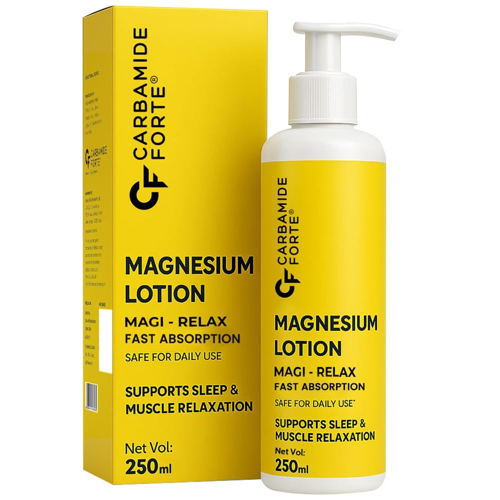 Carbamide Forte Magnesium Oil Lotion | Magnesium Lotion for Feet, Sleep Support, Muscle Recovery & Pain Relief | Magnesium Lotion for Sleep | 250ml