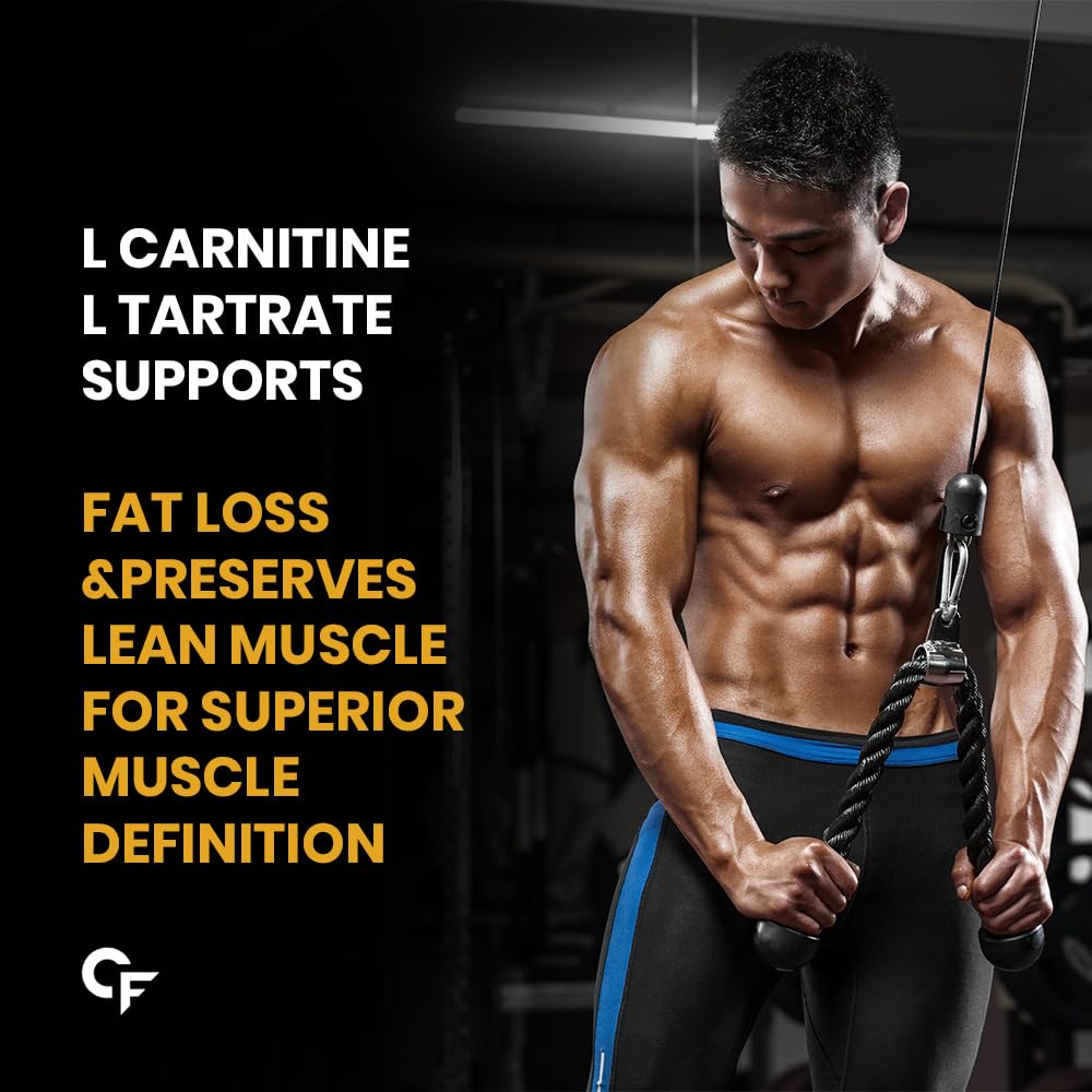 Carbamide Forte L Carnitine Powder for Men & Women | L-Carnitine L Tartrate 2000mg Powder | Pre Workout Supplement | Intra Workout & Post Workout Supplement |Mango Flavour - 150g Powder