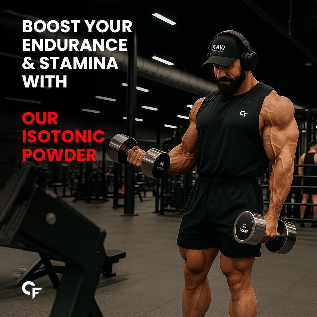 Carbamide Forte Isotonic Powder | Pre Workout Supplement For Men And Women| Instant Energy Drink for PreWorkout | Electrolytes Powder with added BCAA & L Glutamine - Litchi Flavour - 500g (Pack of 1)