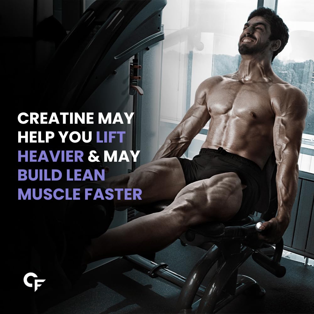 Carbamide Forte Micronized Creatine Monohydrate 100gm Supplement Powder | Monohydrate Creatine Powder for Lean Muscle Volumization, Strength & Energy - Unflavoured - 33 Servings - 100g