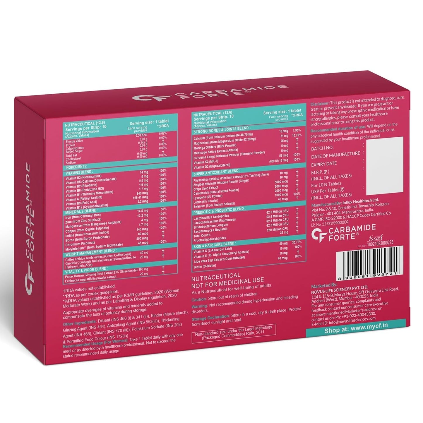 Multivitamin for Women – 43 Ingredients for Daily Energy & Wellness