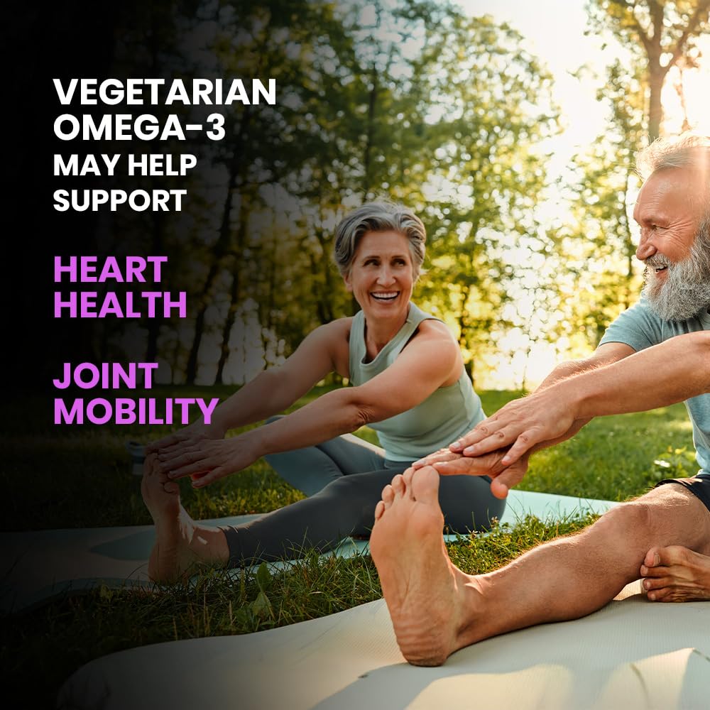 Carbamide Forte Veg Omega3 DHA 250mg - Gummies for Men, Women & Kids with Vegetarian DHA | No Fish oil Used | Omega Veg DHA Gummies | Healthy Heart, Brain & Joints - 60 Veg Gummies