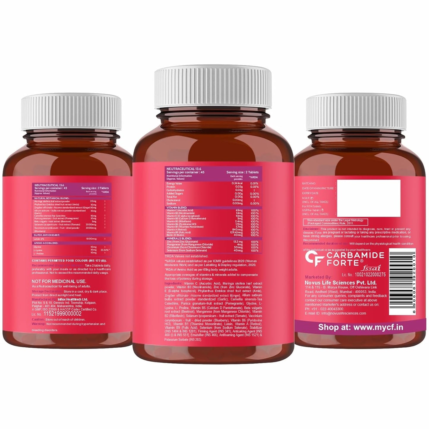 Carbamide Forte 100% Veg Collagen Supplements For Skin & Hair | Plant Based Collagen Tablet For Women & Men | Veg Supplement That May Support Youthful & Radiant Skin Tone | Vegetarian Tablet For Women & Men