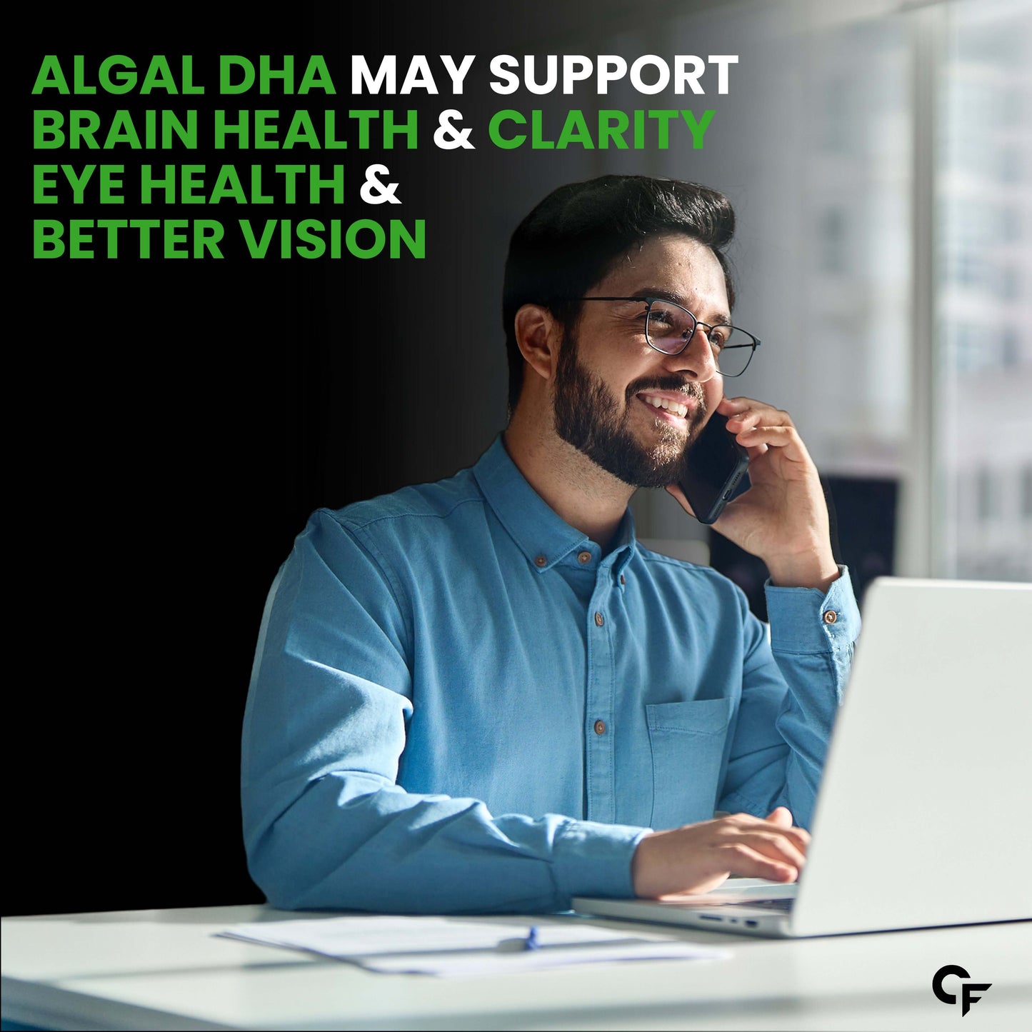 Veg Omega‑3 1000 mg with Algal DHA (Plant‑Based) | 60 Liquid Filled Capsules