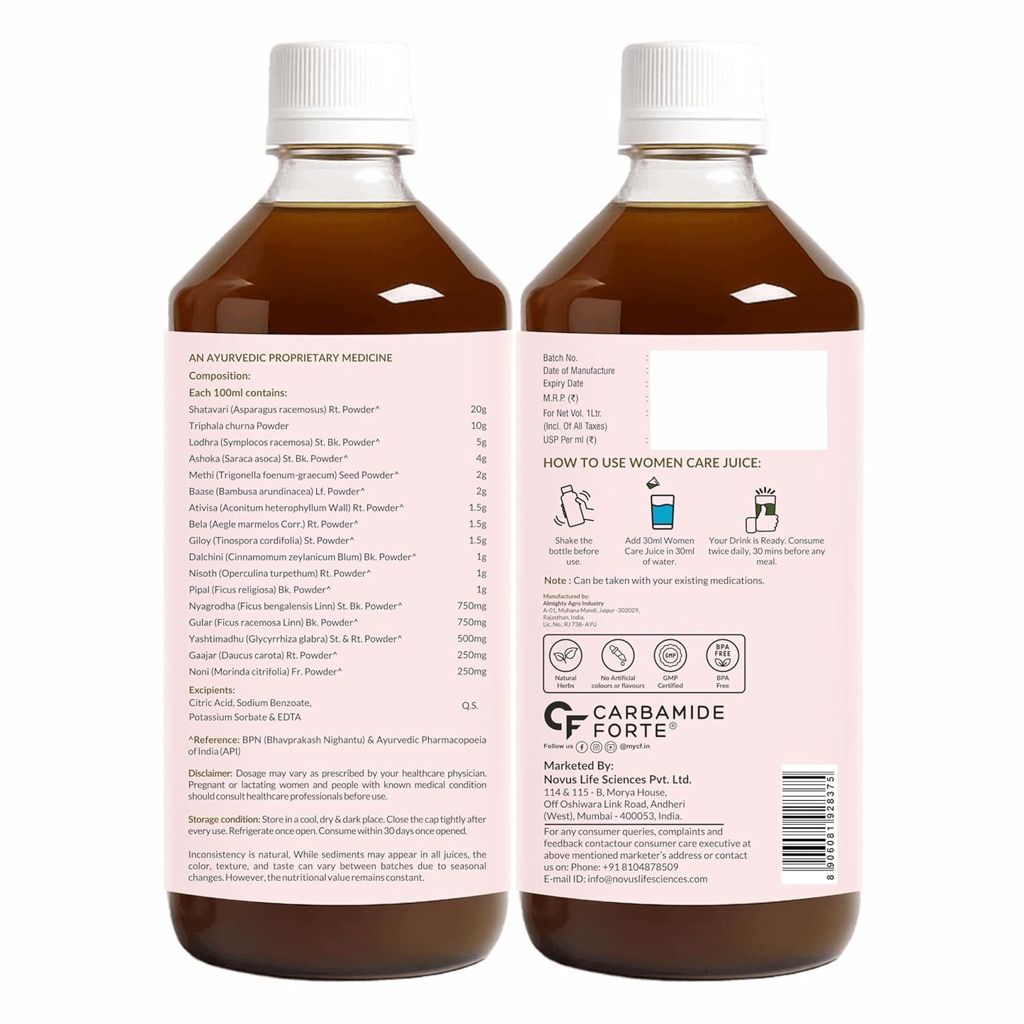She Care Juice for Women - 1 Litre
