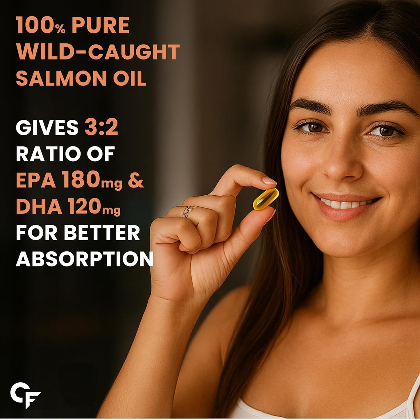 Carbamide Forte Salmon Fish Oil Omega 3 Capsule 1000 mg for Adults -Softgel Capsules 150 Count