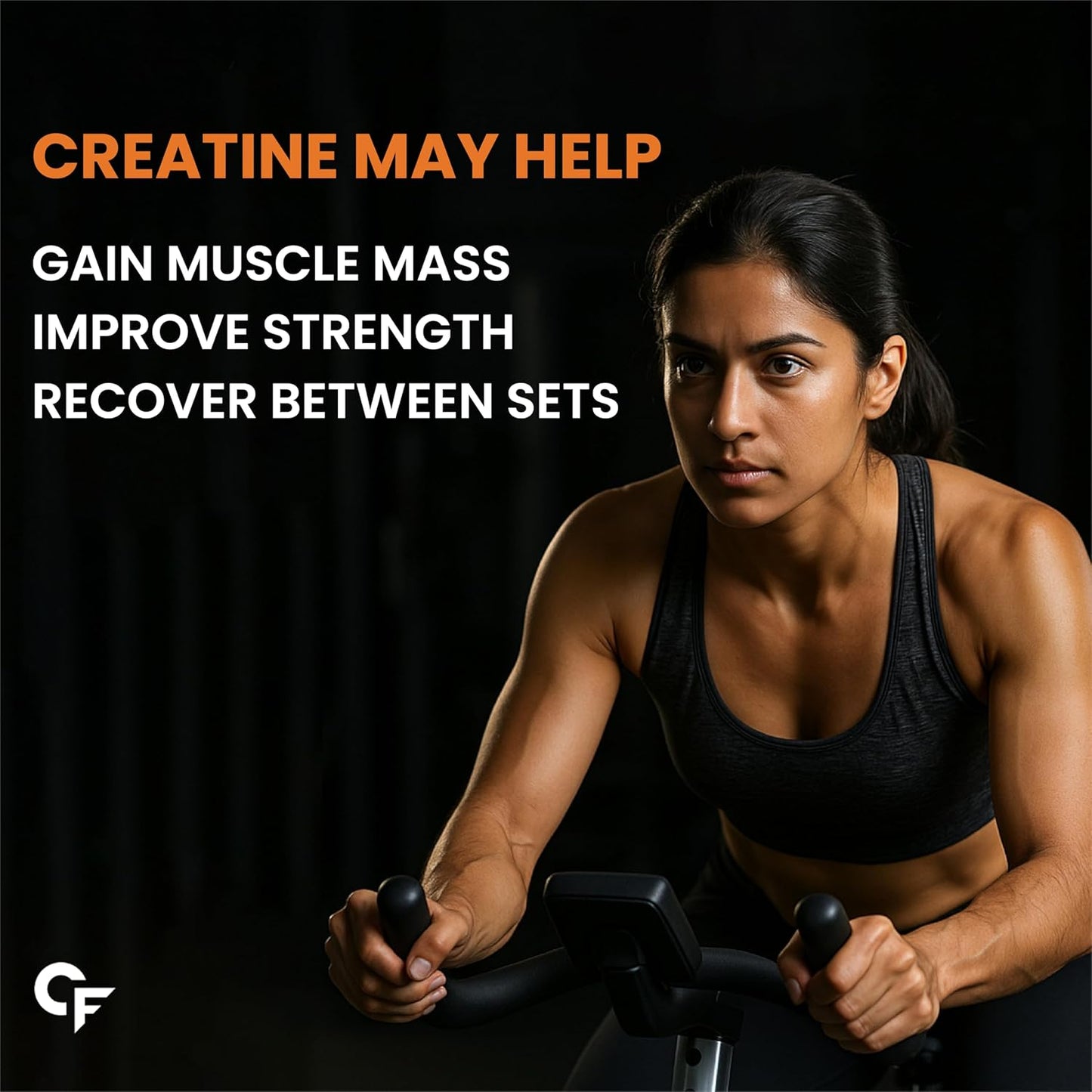 Carbamide Forte Creatine Mono hydrate Powder | Micronized Creatine Monohydrate 308gm | Micronized Monohydrate Creatine Supplement for Lean Muscle, Strength & Energy - Orange - 33 Servings - 308g