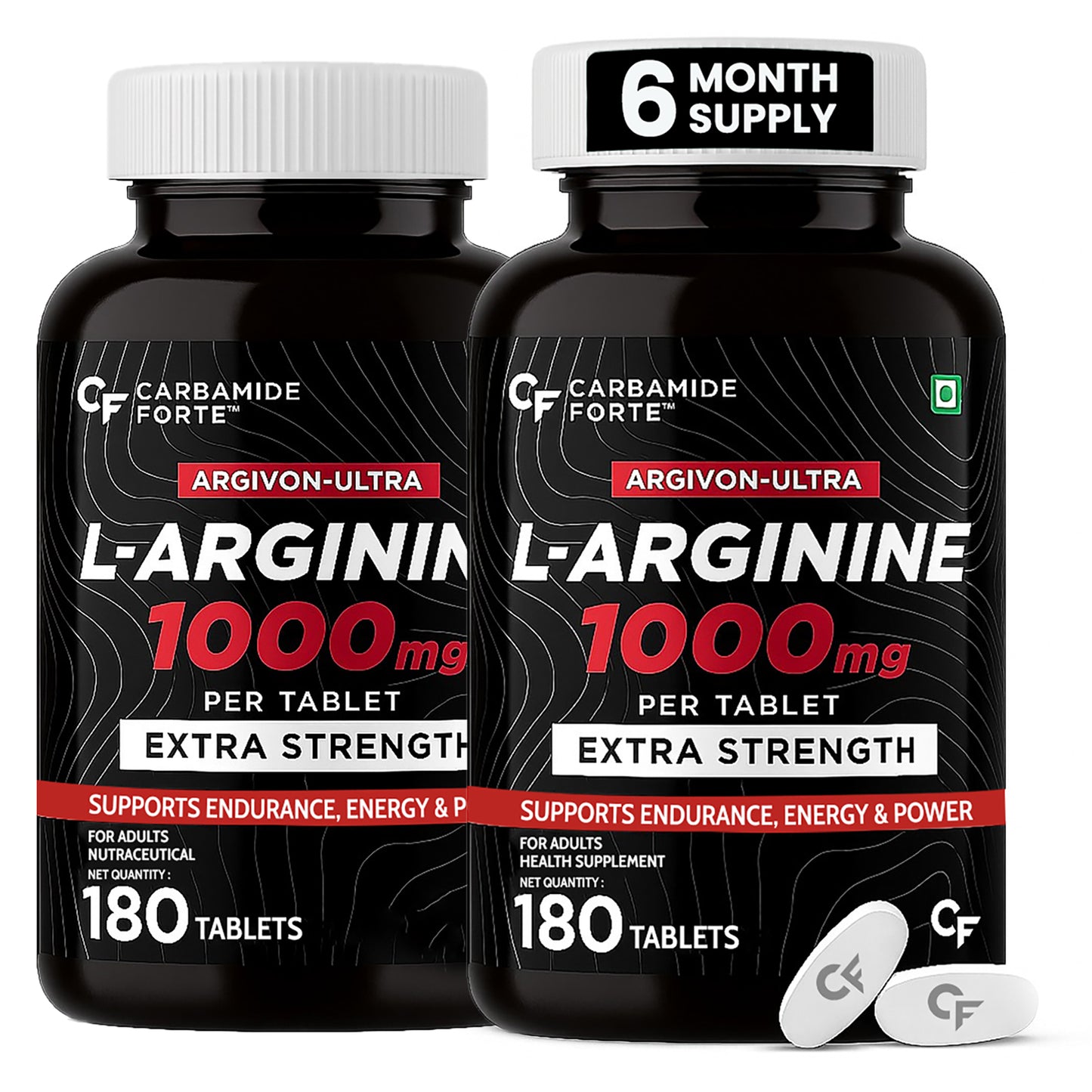 L-Arginine 1000 mg – Boost Nitric Oxide for Energy, Pumps & Stamina