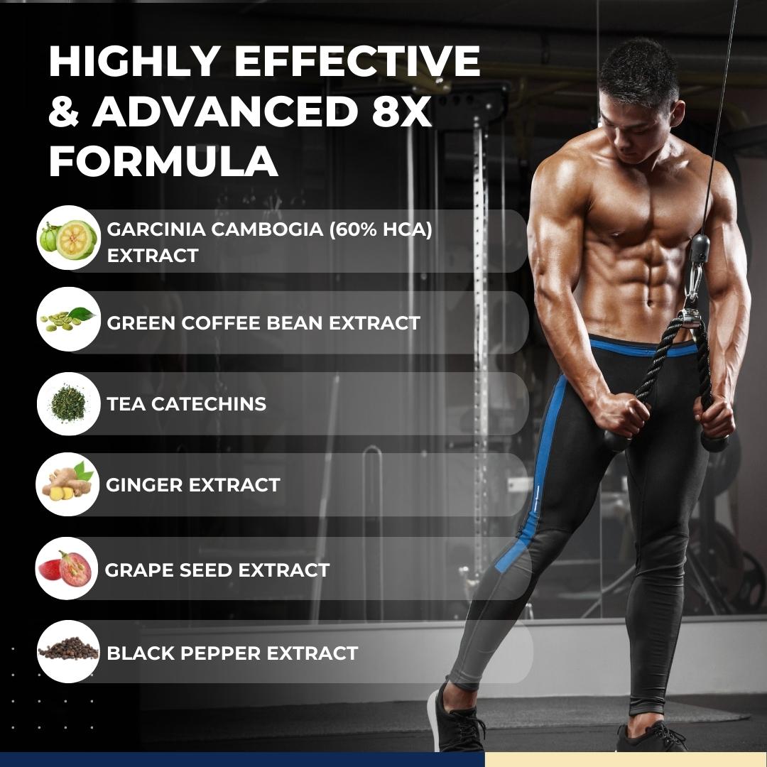 Carbamide Forte Fat Burner for Men & Women | Weight Loss Support - 60 Veg Tablets, 180 Grams, 30 Servings