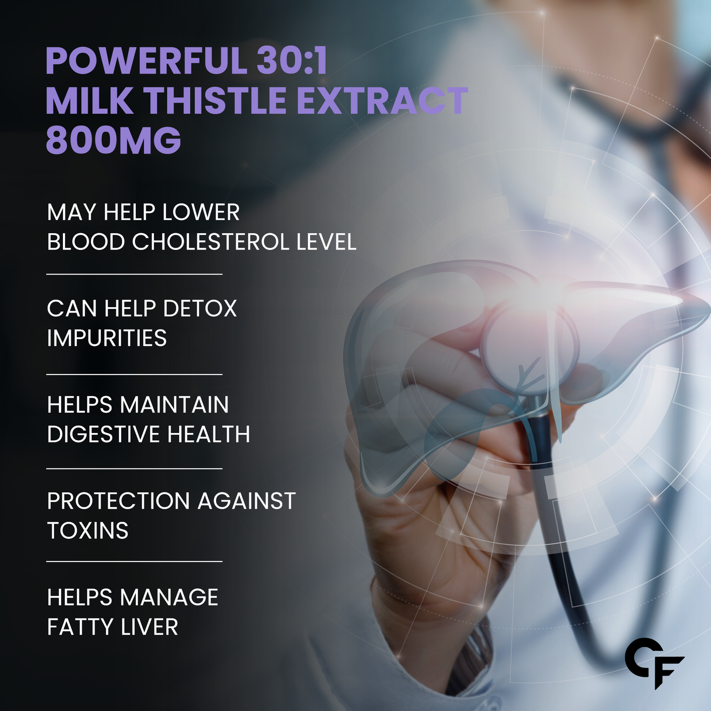 Carbamide Forte Liver Detox Supplement with Milk Thistle Extract 800mg (30:1) | Added Multivitamins & Amino Acid | Liver Support Supplement β120 Veg Tablets
