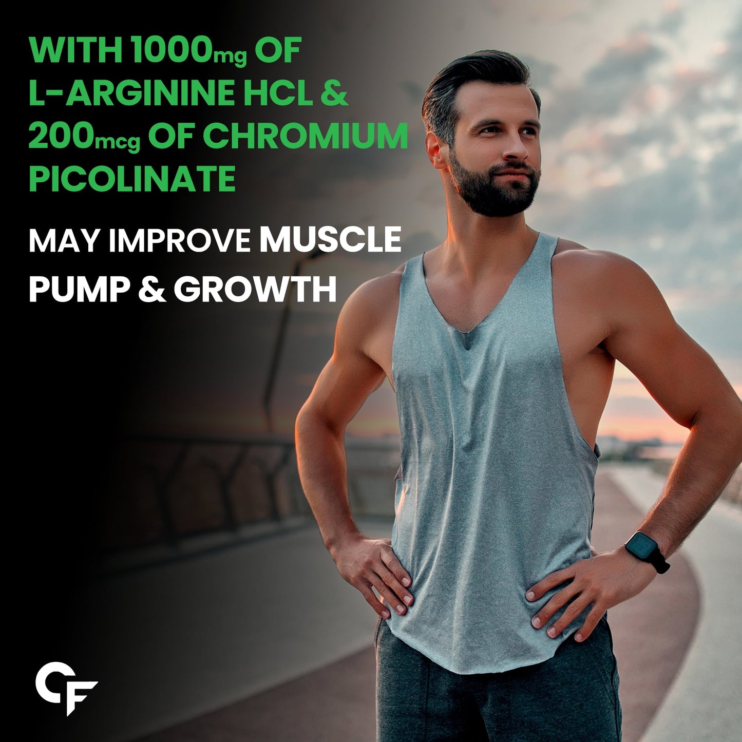 Carbamide Forte L-Arginine, Creatine 1000mg Supplement for Adults Per Serving -Veg Capsules 120 Count