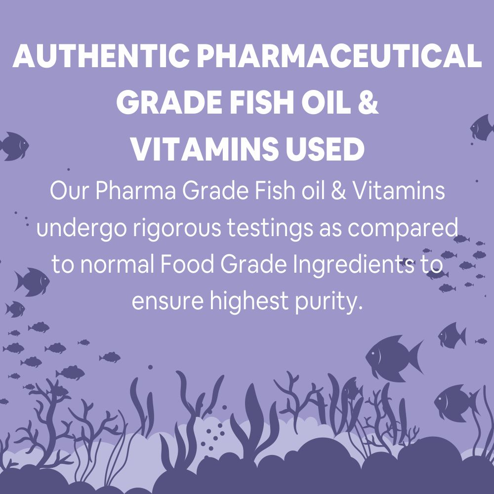 Carbamide Forte Fish Oil 2500mg- 60 Capsules| (Omega 3 1500mg; 900 mg EPA and 600mg DHA Per Serving) Capsule For Men & Women with Biotin, Vitamin D, Vitamin K2-MK7, 480 grams