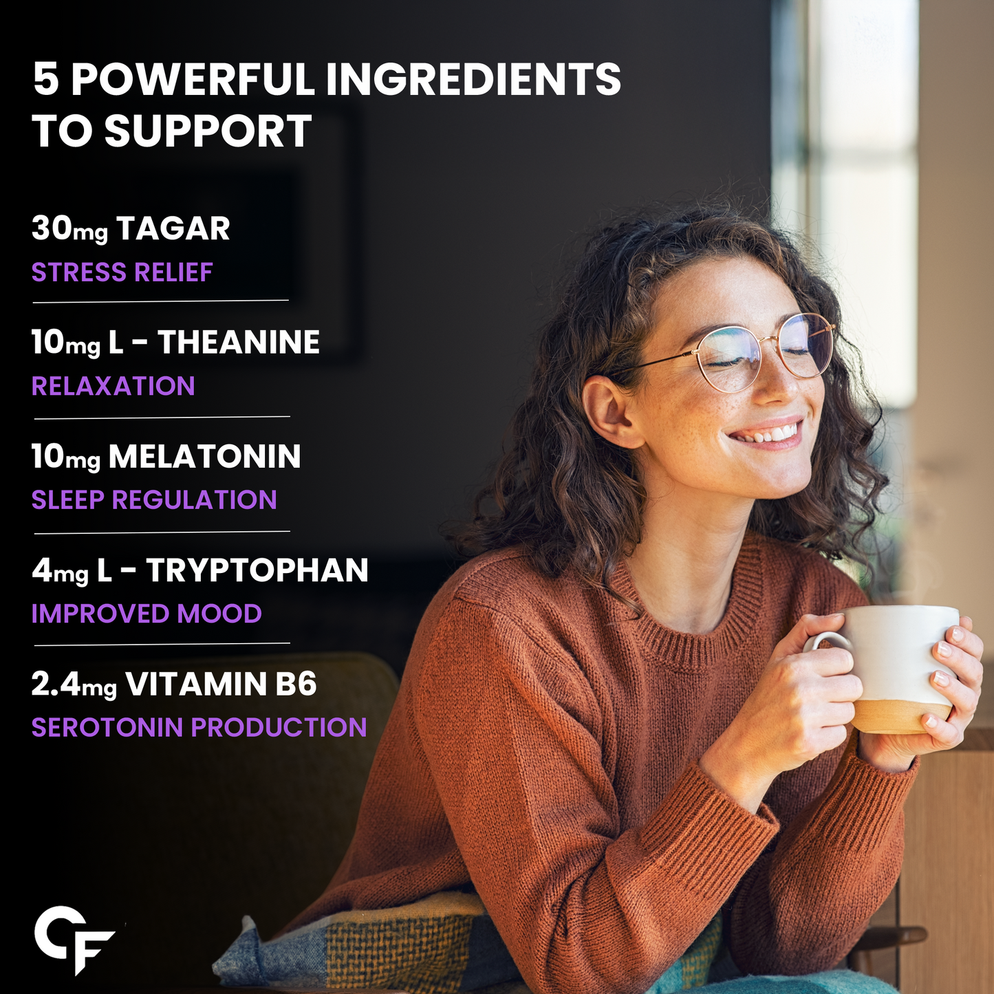 Carbamide Forte Melatonin 10 mg sleep Gummies - with TAGARA, L Tryptophan & Vitamin B6 | Sleep Supplements – 60 Veg Gummies