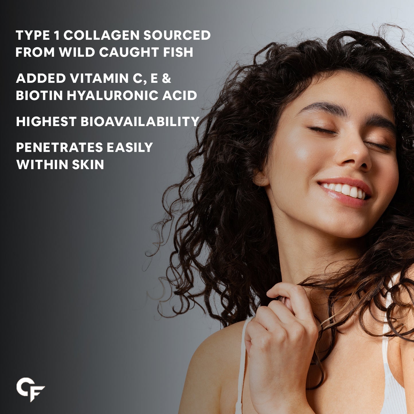 Carbamide Forte Hydrolyzed Marine Collagen Supplements Type 1 For Skin, Hair & Nails For Women & Men | Hydrolyzed Marine Collagen Peptides 3000mg With Hyaluronic Acid, Vitamin C, E & Biotin To Support Youthful Skin & Thicker Hairs | 90 Tablets