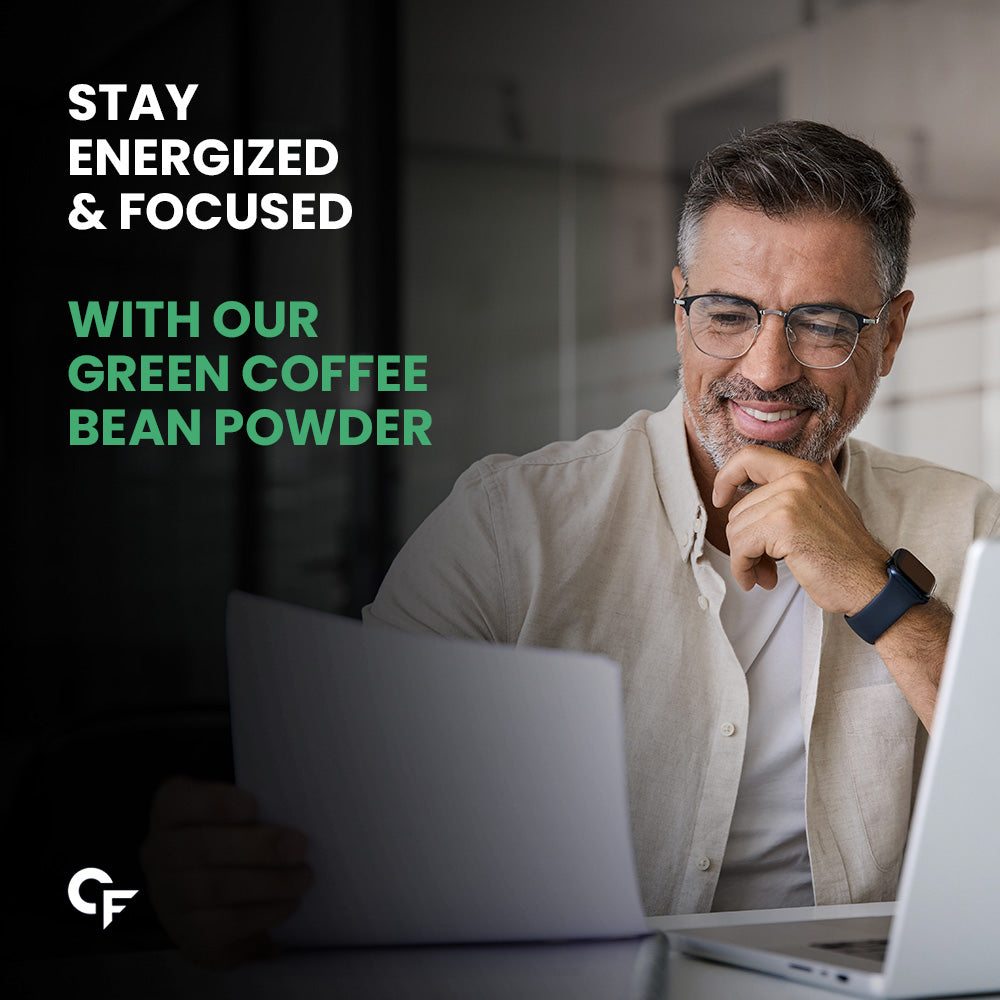 Carbamide Forte Green Coffee Beans Powder for Weight Loss with High CGA & Low Caffeine - 200g Veg Powder