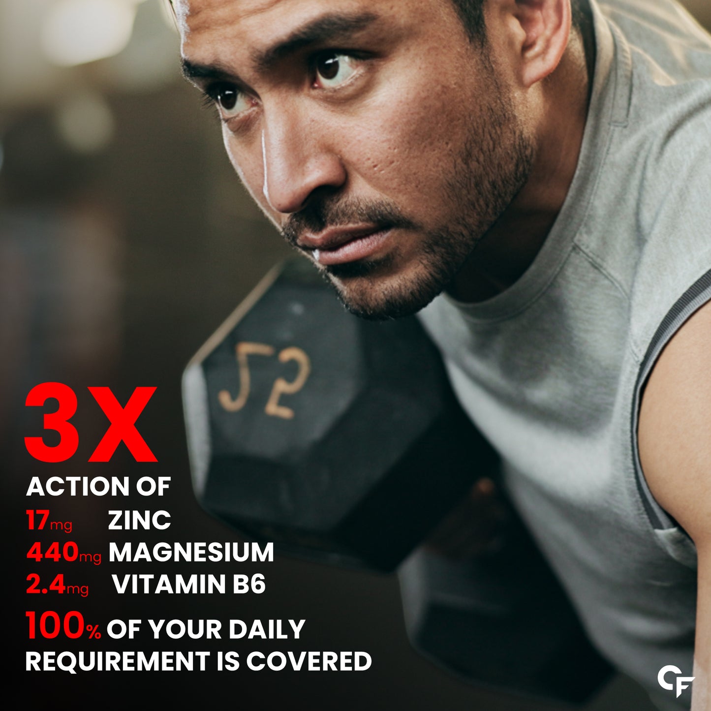 Carbamide Forte ZMA and Zinc Supplement for Men | Zinc and Magnesium Supplements with Vitamin B6 | Zinc tablets May Support Muscle Recovery and Sleep Quality | 60 Tablets