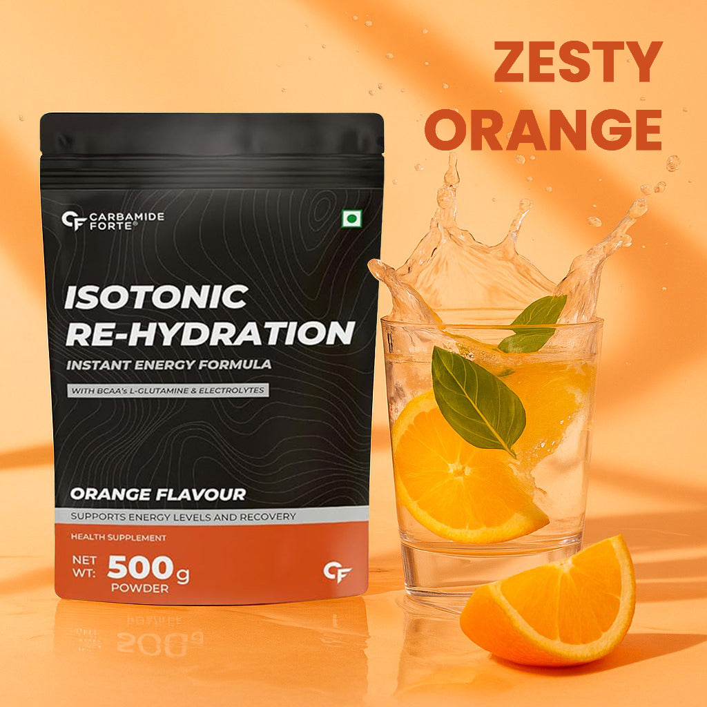 Isotonic Electrolyte Powder | BCAA | Glutamine Powder | Orange| 500g