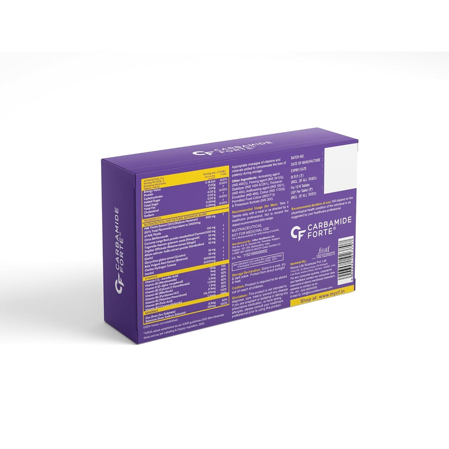 Milk Thistle 800 mg Tablets | Liver Detox Supplement |