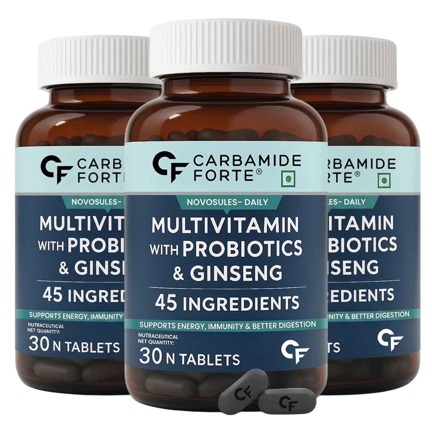Multivitamin for For both Men and Women – 45 Ingredients with Ginseng & Probiotics