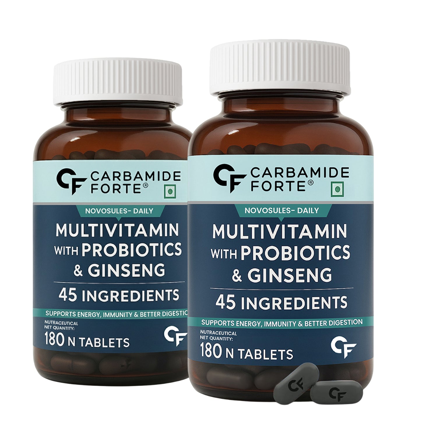 Multivitamin For both Men and Women with Ginseng – Daily Energy, Immunity & Vitality (180 Tablets)