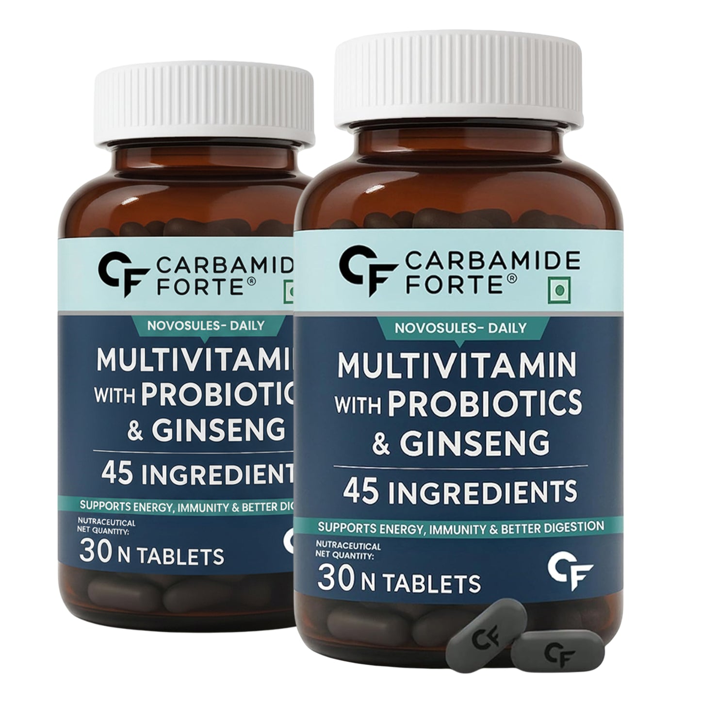 Multivitamin for For both Men and Women – 45 Ingredients with Ginseng & Probiotics (30 Counts)
