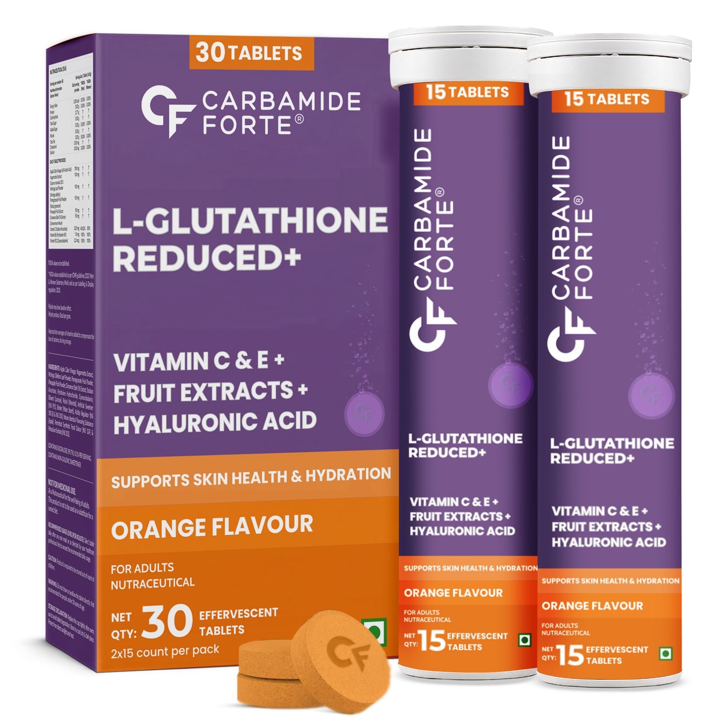 Japanese Reduced L-Glutathione Effervescent Tablets 600mg for Skin Hea Carbamide Forte Japanese Reduced L-Glutathione Effervescent Tablets 600mg for Skin Hea Carbamide Forte