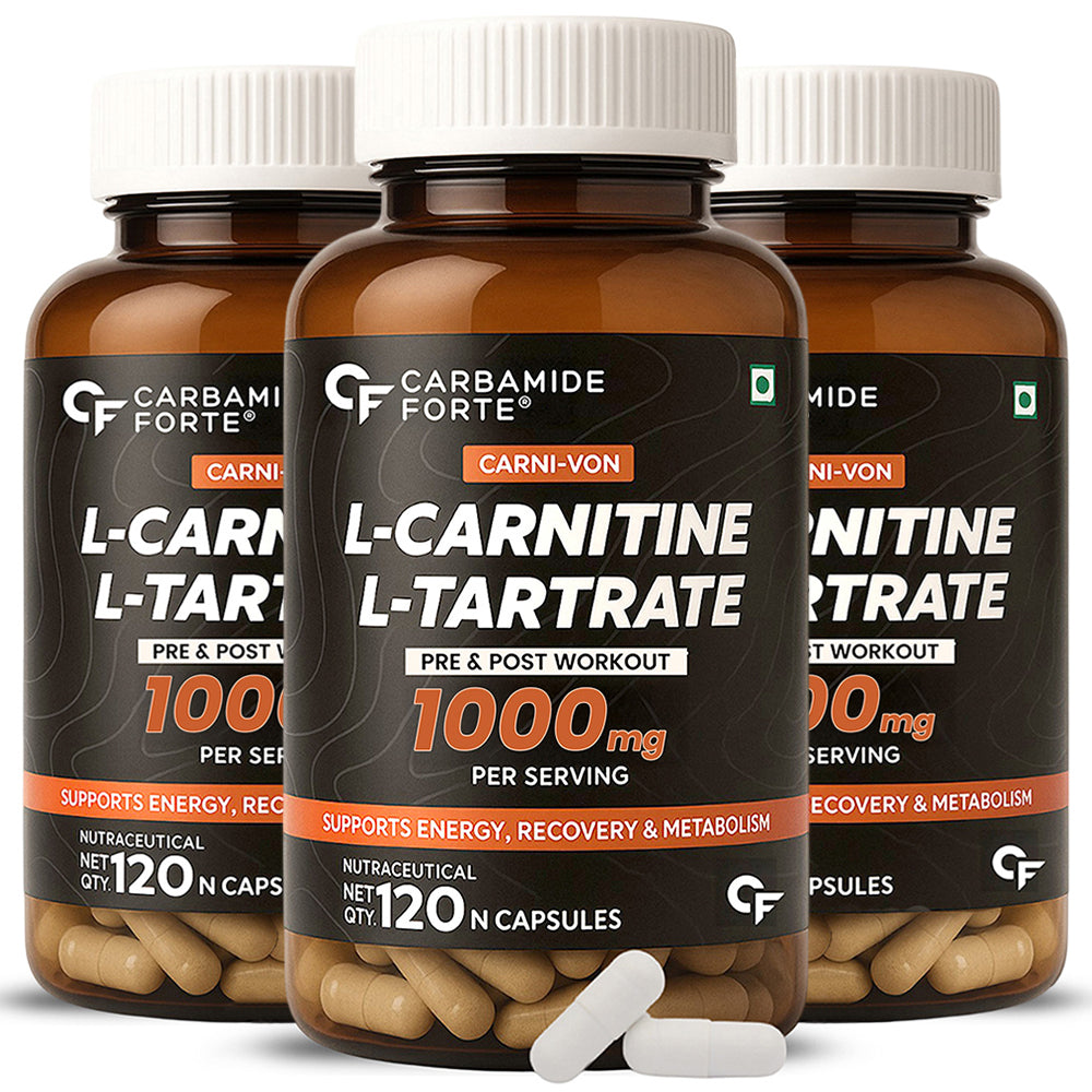 L-Carnitine L-Tartrate – 1000 mg for Energy & Fat Metabolism Support