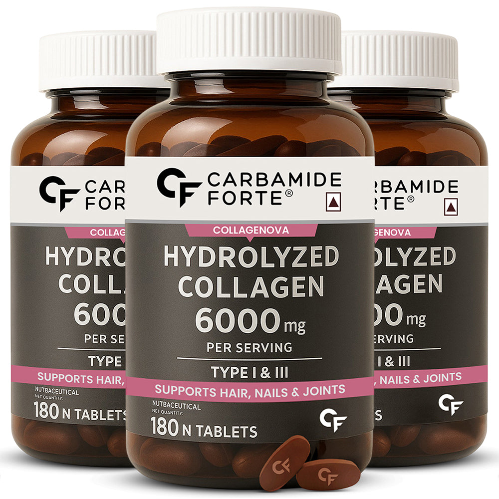 Hydrolyzed Collagen Tablets β For Glowing Skin, Hair & Nails