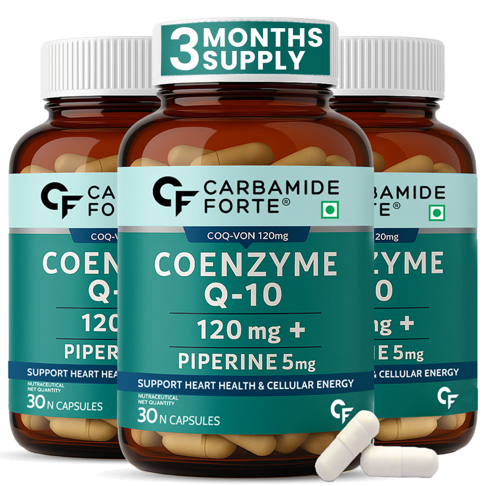 Coenzyme Q10 (CoQ10) 120 mg with Piperine 5 mg | 30 Capsules