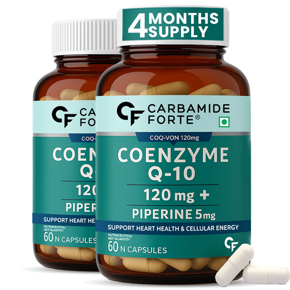 Coenzyme Q10 (CoQ10) 120 mg with Piperine 5 mg | 60 Capsules