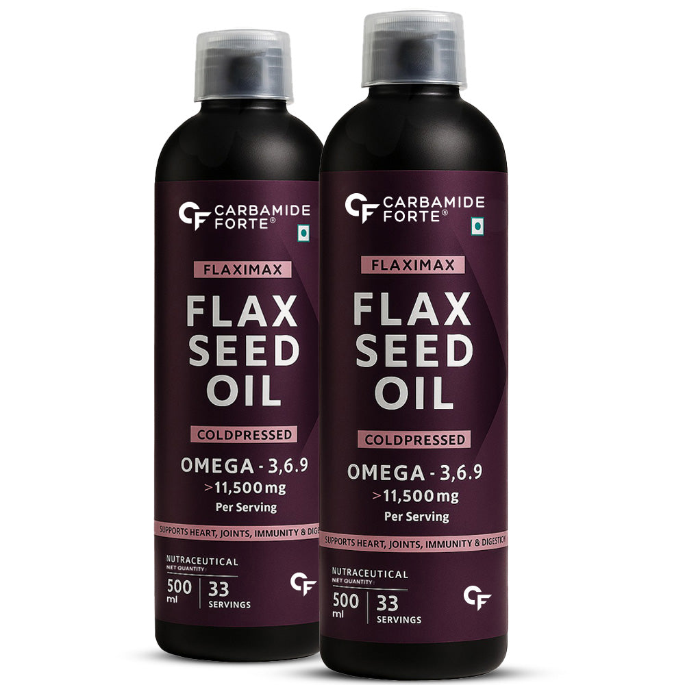 Cold-Pressed Flaxseed Oil 11500 mg | 33 Servings | 500ml