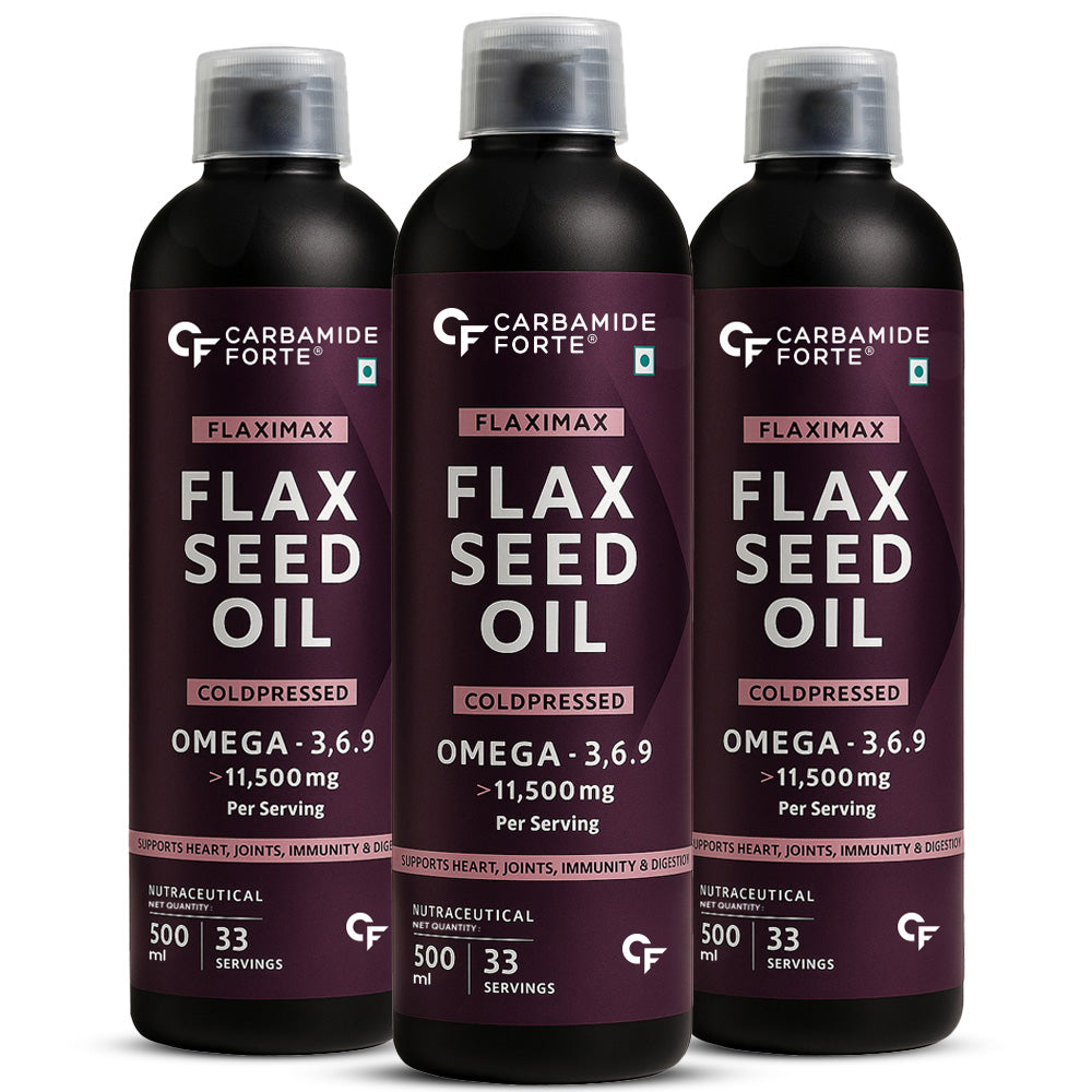 Cold-Pressed Flaxseed Oil 11500 mg | 33 Servings | 500ml