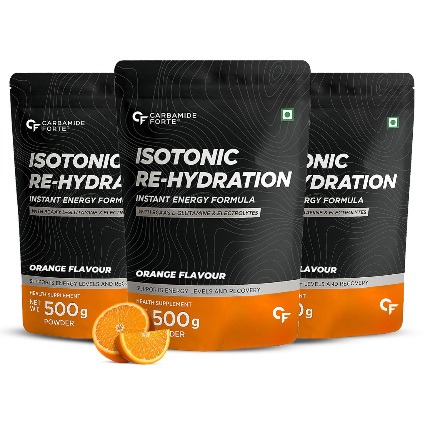 Isotonic Electrolyte Powder | BCAA | Glutamine Powder | Orange| 500g