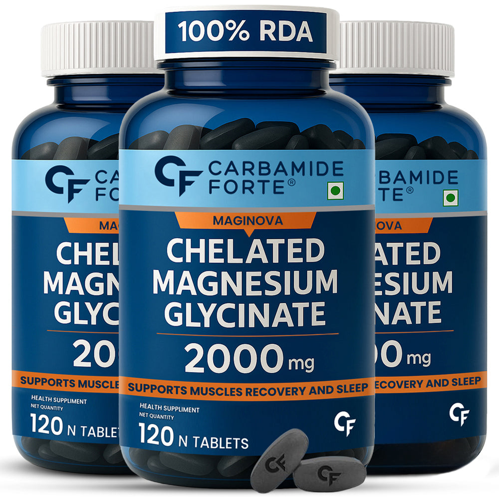 Chelated Magnesium Glycinate 2000 mg | Muscle Recovery & Sleep Support | 120 Tablets