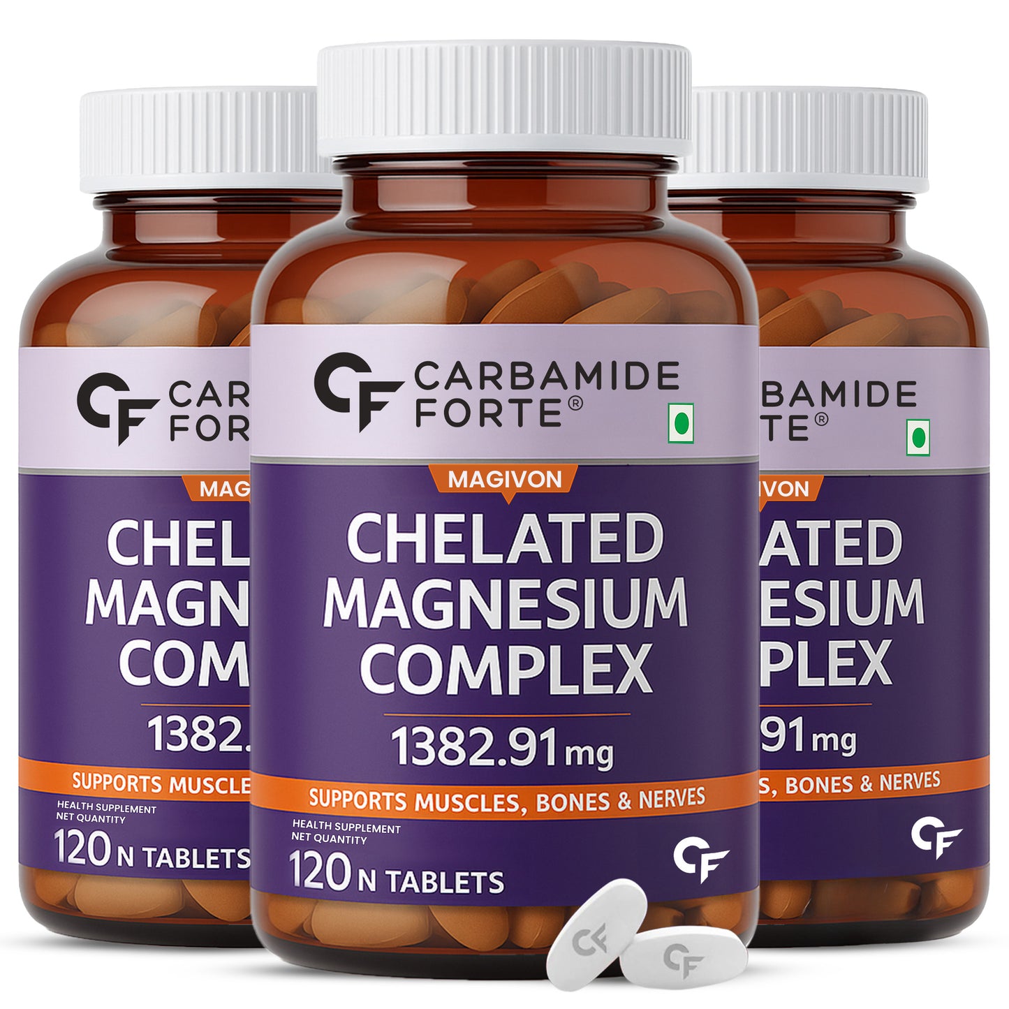 Chelated Magnesium (Citrate/Oxide) 1382 mg | 120 Tablets
