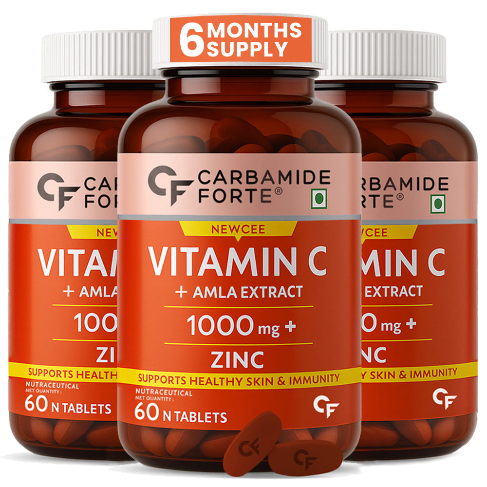 Natural Vitamin C from Amla with Zinc | 1000 mg | 60 Tablets