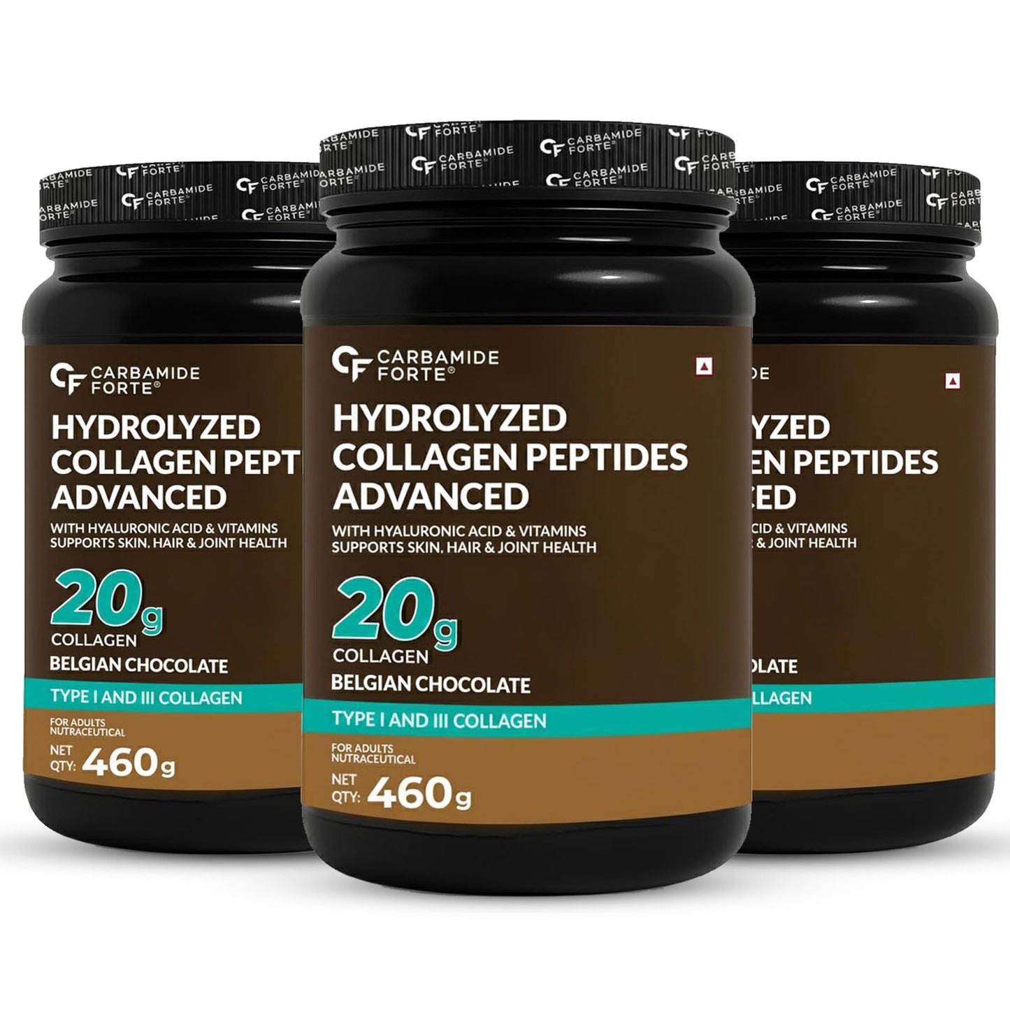 Hydrolyzed Collagen Powder with 20g Collagen + 18g Protein | Belgian Chocolate | 460g