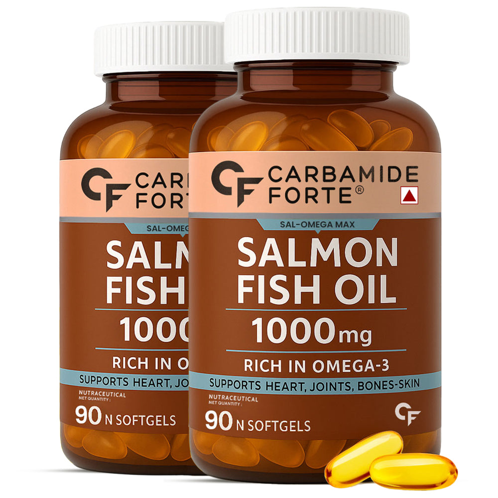 Omega 3 Fish Oil 1000 mg – Extra Virgin Salmon Oil for Daily Wellness (90 Softgels)