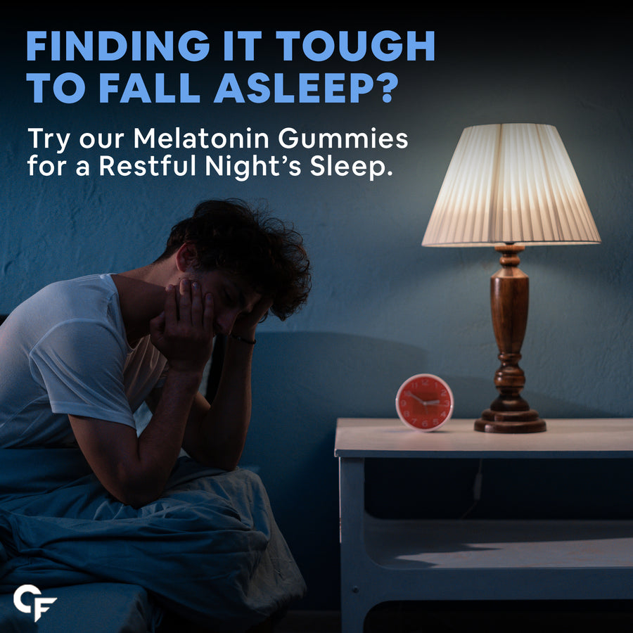 Carbamide Forte Melatonin 10mg sleep Gummies for Men & Women | Sleep Supplements- 60 Veg Gummies