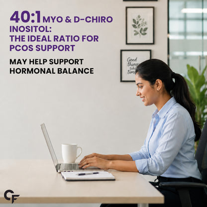 PCOS Supplement With Myo-Inositol & D-Chiro Inositol 2000 mg | 40:1 Potency