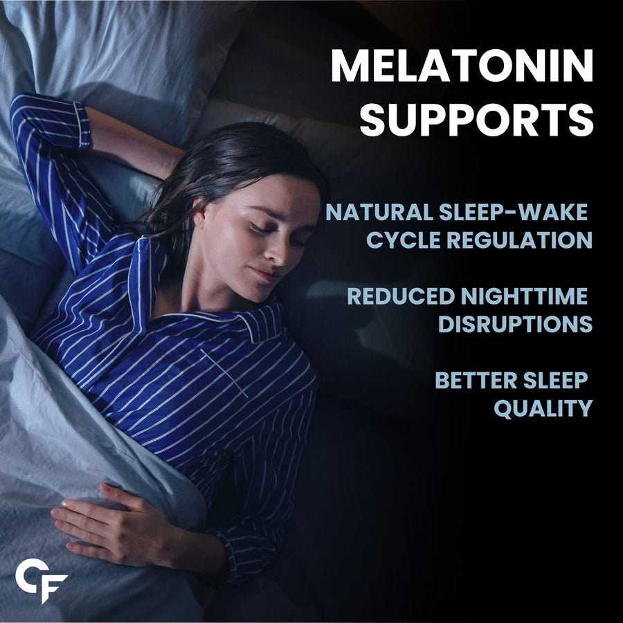 Carbamide Forte Melatonin 10 mg Pills | Sleep Supplement for Better Sleep | Melatonin Tablet for Restful Deep Sleep - 100 Veg Tablets