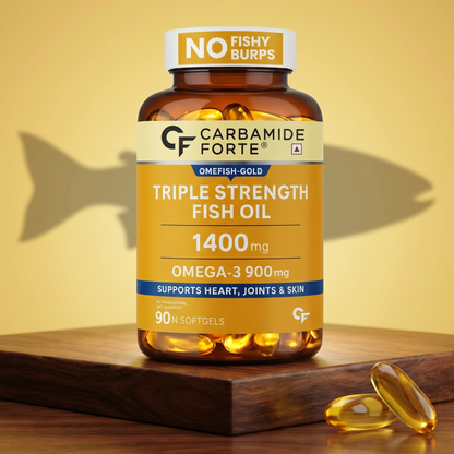 Triple Strength Omega-3 Fish Oil 1400 mg – For Heart & Joint Support (90 Softgels)